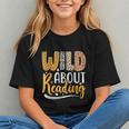 Wild About Reading Lover Bookworm Library Teacher Zoo Animal Graphic Youth Wild About Reading Lover Bookworm Library Teacher Zoo Animal Graphic Youth