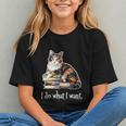 Womens Girls Books I Do What I Want Calico Cat Lover Graphic Youth Womens Girls Books I Do What I Want Calico Cat Lover Graphic Youth