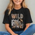 Zoo Animals Wild About Reading Books Reader Lover Librarian Graphic Youth