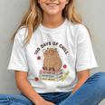 100 Days Of Chill Cute Capybara School Book Lover Graphic Youth