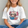 Adorable Book Lover Axolotl With Reading Glasses Cute Graphic Youth Adorable Book Lover Axolotl With Reading Glasses Cute Graphic Youth