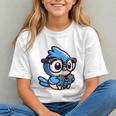 Adorable Book Lover Blue Jay With Reading Glasses Cute Raglan Baseball Tee Graphic Youth Adorable Book Lover Blue Jay With Reading Glasses Cute Raglan Baseball Tee Graphic Youth