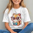 Adorable Book Lover Chipmunk With Reading Glasses Cute Premium Graphic Youth Adorable Book Lover Chipmunk With Reading Glasses Cute Premium Graphic Youth
