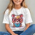 Adorable Book Lover Quokka With Reading Glasses Cute Graphic Youth Adorable Book Lover Quokka With Reading Glasses Cute Graphic Youth