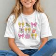 Apple Coquette Bow Books First Day Of School Back To School Graphic Youth