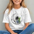 Astronaut Reading Book To Alien Moon Space Astronomy Graphic Youth