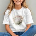 Barely Tolerable Book Lover Bookish Floral Bookworm Graphic Youth