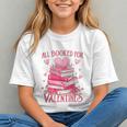 All Booked For Valentine Books Lover Teacher Floral Graphic Youth All Booked For Valentine Books Lover Teacher Floral Graphic Youth