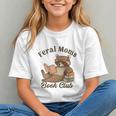 Bookish Feral Moms Book Club Raccoon Mother's Day Bookworm Graphic Youth