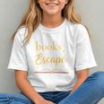 Books Are My Escape Simple Reading Quote Graphic Youth
