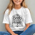 I Like Books More Than People Quote Graphic Youth