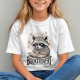 Booktrovert Raccoon Reading And Coffee For Book Lover Graphic Youth