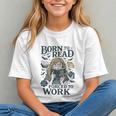 Born To Read Forced To Work Bookish Girl Book Lover Graphic Youth