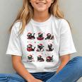 Cat Reading Books Lover Christmas Cat Lover Xmas Graphic Youth