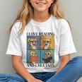 Cheetah Love Reading And Cheetahs Kids Bookworm Graphic Youth