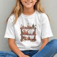 Christmas Cats Bookshelf Gingerbread Graphic Youth