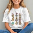 Christmas Library Gingerbread Man Books Lover Bookworm Graphic Youth