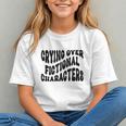Crying Over Fictional Characters Book Lovers Graphic Youth Crying Over Fictional Characters Book Lovers Graphic Youth