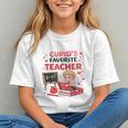 Cupid's Favorite Math Teacher Valentine Reading Book Women Graphic Youth