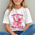 Cupid's Favorite Teacher Valentines Day Heart Book Lover Graphic Youth