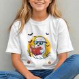 Cute Ghost Reading Book Retro Halloween Librarian Graphic Youth Cute Ghost Reading Book Retro Halloween Librarian Graphic Youth