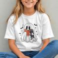 Cute Halloween Ghost Reading Book Graphic Youth Cute Halloween Ghost Reading Book Graphic Youth