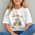 Cute Halloween Teacher Librarian Mummy Reading Books Graphic Youth