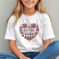 Cute Just A Girl Who Loves Books Heart Shape Reader Graphic Youth