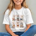Cute Teacher Bunny Rabbit Reading Easter Bunnies Book Lovers Graphic Youth Cute Teacher Bunny Rabbit Reading Easter Bunnies Book Lovers Graphic Youth