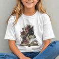 Dog Book Flower Graphic Youth