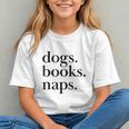 Dogs Books Naps Lovers Graphic Youth