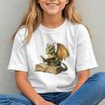 Dragon Bookworm Reading Book Graphic Graphic Youth