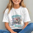 Easily Distracted By Dragons And Books Bookworm Graphic Youth Easily Distracted By Dragons And Books Bookworm Graphic Youth