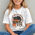 Fall Book Teacher Cat Books Halloween Autumn Librarian Graphic Youth Fall Book Teacher Cat Books Halloween Autumn Librarian Graphic Youth