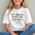 My Favorite People Are Fictional Book Reader Lover Graphic Youth