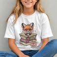Fox Read Books Be Kind Stay Weird Reader Cute Nerd Bookworm Graphic Youth