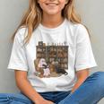 Ghost Reading Book Cat Lover Halloween Reading Enthusiast Graphic Youth