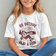 Go Outside Read a Book Vintage Bibliophiles Graphic Youth Go Outside Read a Book Vintage Bibliophiles Graphic Youth