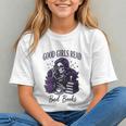 Good Girls Read Bad Books Sarcastic Skeleton Goth Skull Graphic Youth Good Girls Read Bad Books Sarcastic Skeleton Goth Skull Graphic Youth
