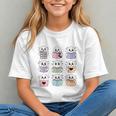 Halloween Ghosts Reading Books Pattern Spooky Kawaii Anime Graphic Youth