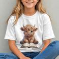 Highland Cow Reading Book Bookworm Graphic Youth Highland Cow Reading Book Bookworm Graphic Youth