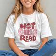 Hot Girls Read Book Lover Feminist Reader Premium Tri-Blend Graphic Youth