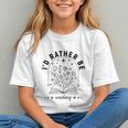 I’d Rather Be Reading Minimal Book Lover Arch Graphic Youth