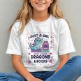 Just A Girl Who Loves Dragons And Books Lover Reading Book Graphic Youth Just A Girl Who Loves Dragons And Books Lover Reading Book Graphic Youth
