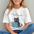 Just One More Chapter Bookworm Cat Book Lover Graphic Youth