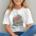Leer ES Poder Cute Floral Spanish Teacher Book Reading Graphic Youth