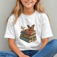 Life Is Better With Butterflies And Books Cute Butterfly Graphic Youth