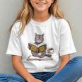 Life Is Better With Cats Coffee Books Cat Reading Book Graphic Youth