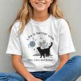 Life Is Better With Yarn Cats And Books Graphic Youth