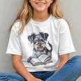 Nerdy Schnauzer Dog Book Lover Glasses Cute Pet For Men Women Kids Graphic Youth Nerdy Schnauzer Dog Book Lover Glasses Cute Pet For Men Women Kids Graphic Youth